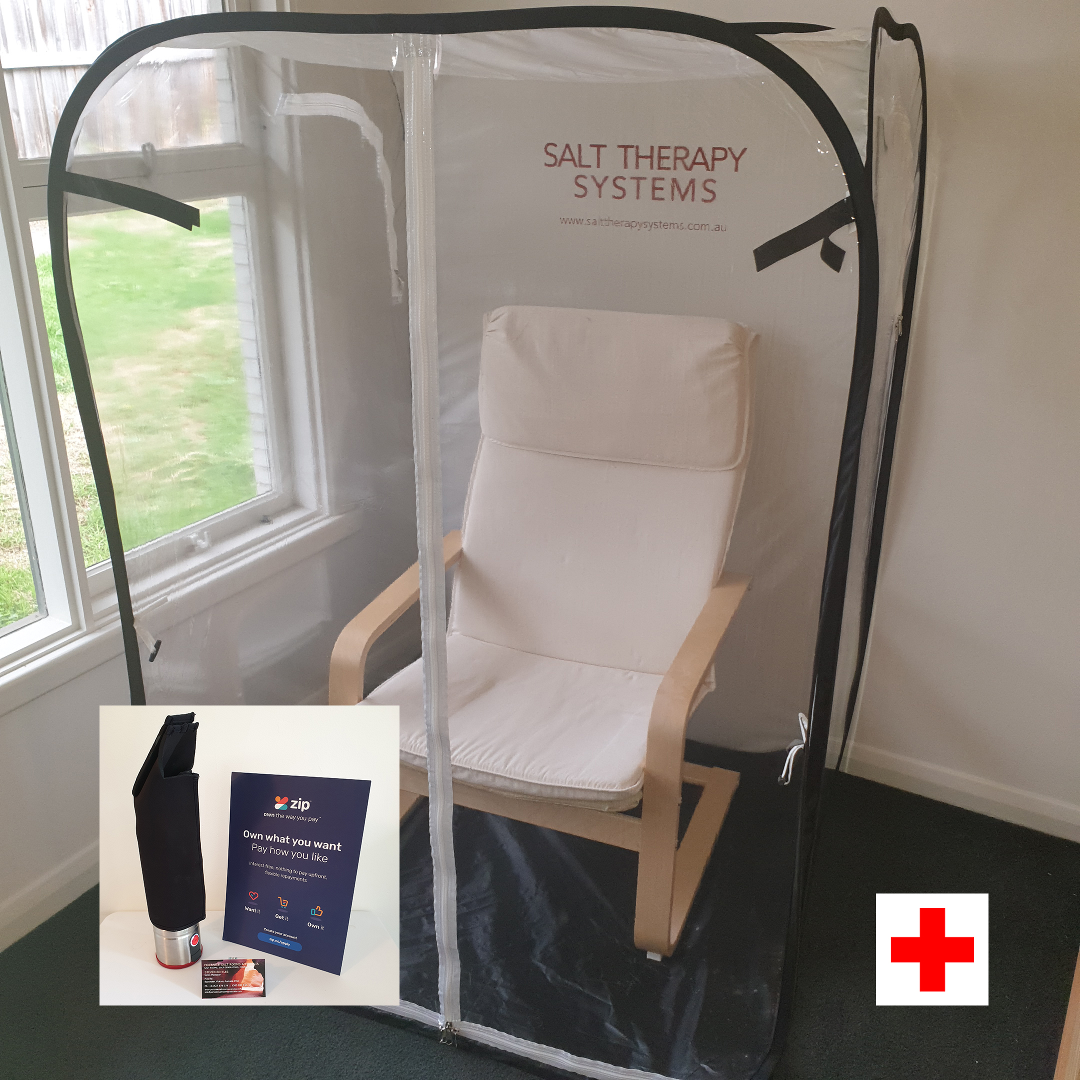 Mini Pop Out Salt Therapy Room $999 After 10% Check Out Discount