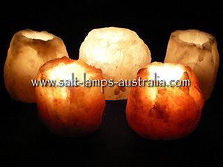 Himalayan Salt Tea Lights x 6 - Small .75-1.50kg ($4.00 each)
